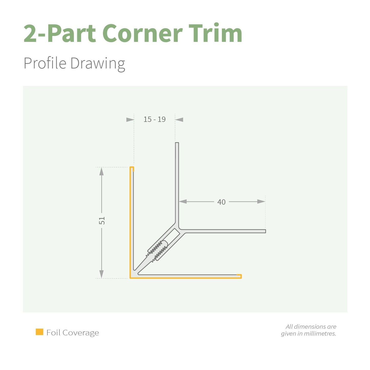 NatureClad Cladding 2-Part Corner Trim