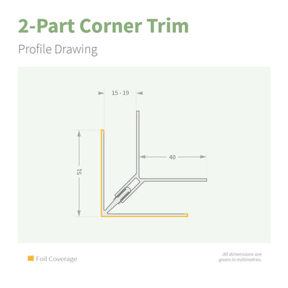 NatureClad Cladding 2-Part Corner Trim