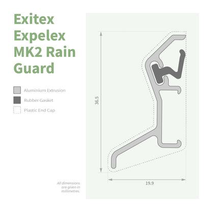 Exitex Conceal Fix Expelex MK2 Rain Deflector