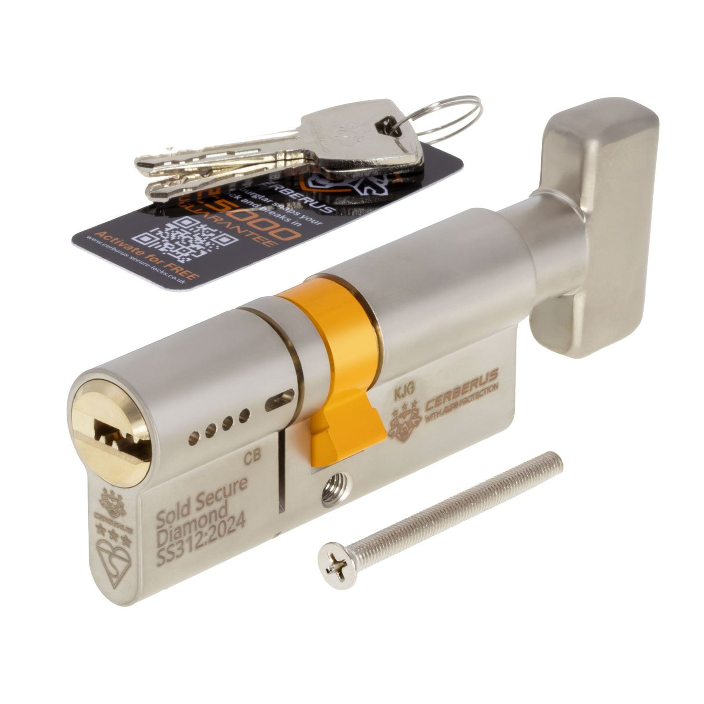 CERBERUS TS007 3* Thumbturn Euro Cylinder