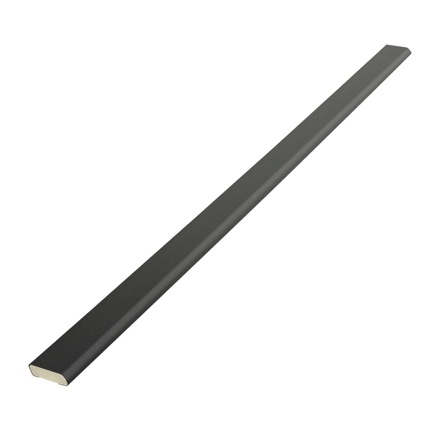 30mm Black (Smooth) Cloaking Fillet uPVC Plastic Architrave Window Door Architrave Trim - 20mm, Agate Grey