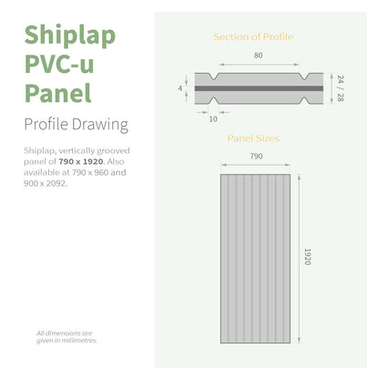 Shiplap Reinforced Door Panel