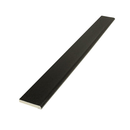 45mm Golden Oak Pencil-Round Architrave uPVC Plastic Window Finishing Trim - 45mm, Agate Grey