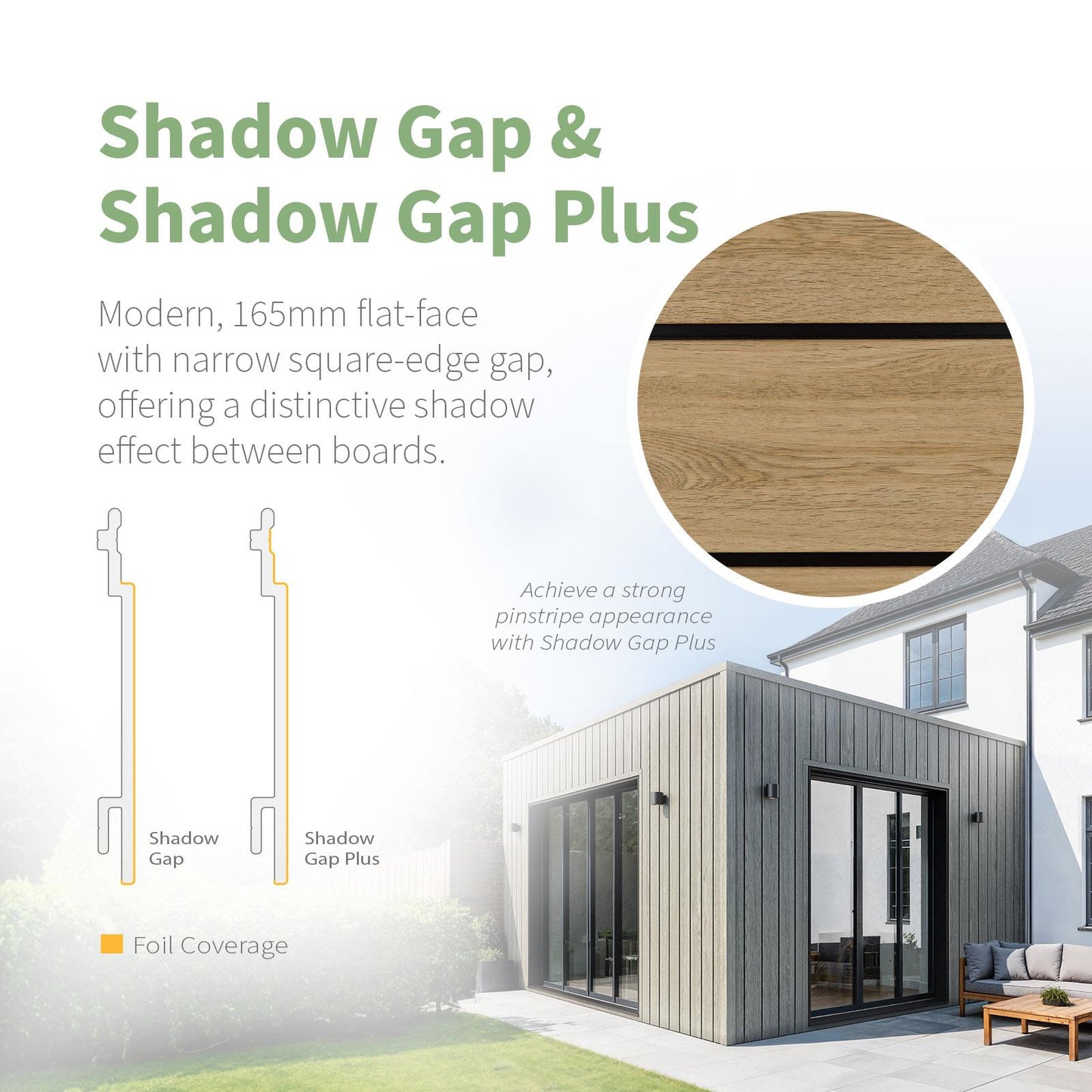 NatureClad Shadow Gap Cladding Board