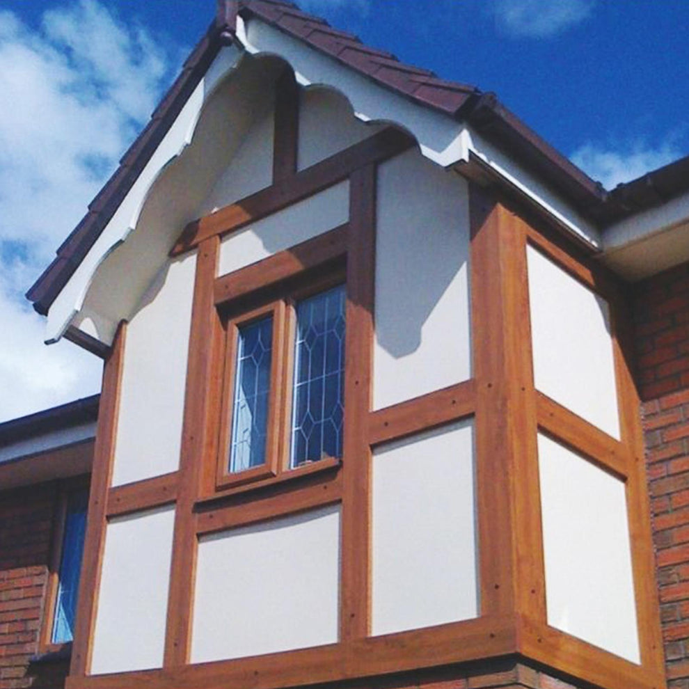 uPVC Tudor Board Backing Sheet Render Panel (1.22m x 2.44m) – Truly PVC