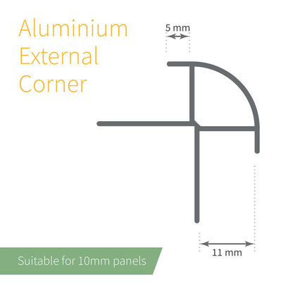 Zest 10mm Wall Panel Trims
