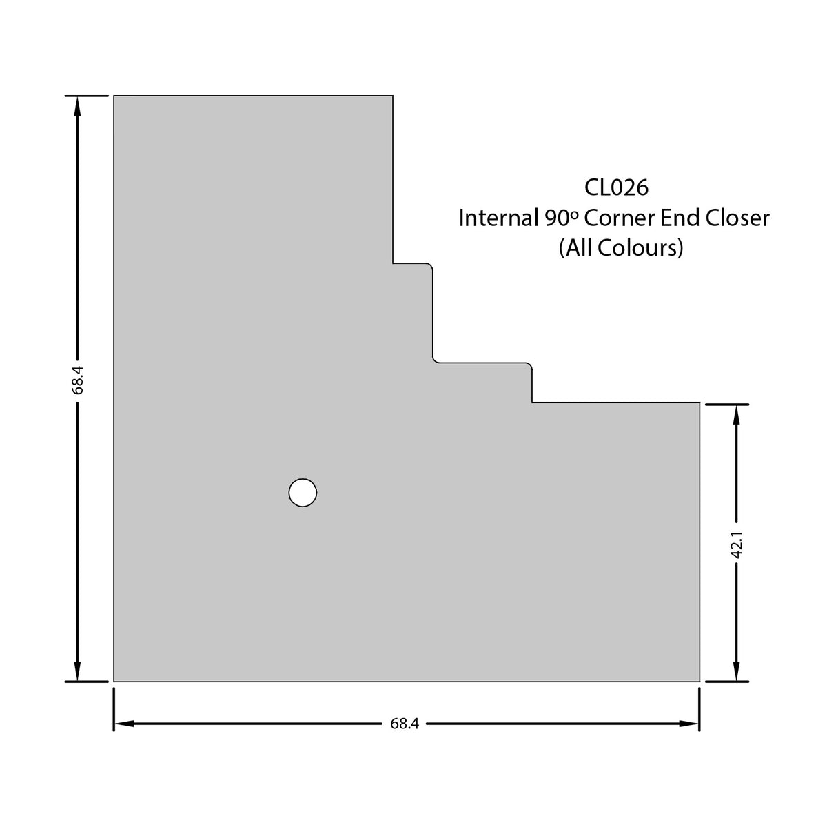 Pvc Cladding Caps Internal Corner End Cap for Coastline Shiplap Cladding – Anthracite ...