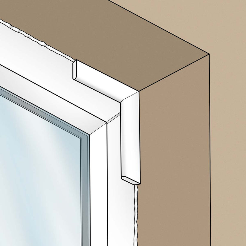 Cloaking Fillet uPVC Plastic Architrave Window Door Architrave Trim ...