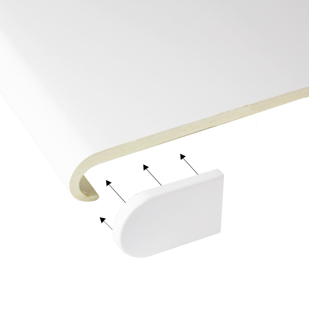 Window Board Protection Short End Caps for Bullnose Window Board Capping Cover – Truly PVC