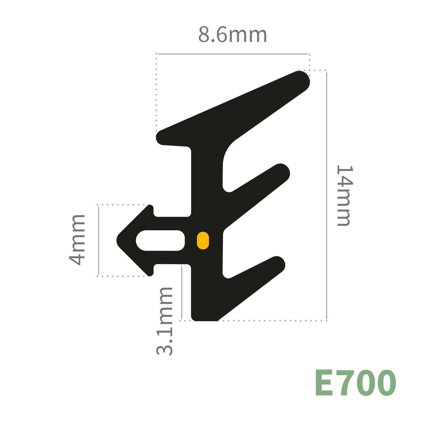 Example of Rubber Wedge & E Gasket