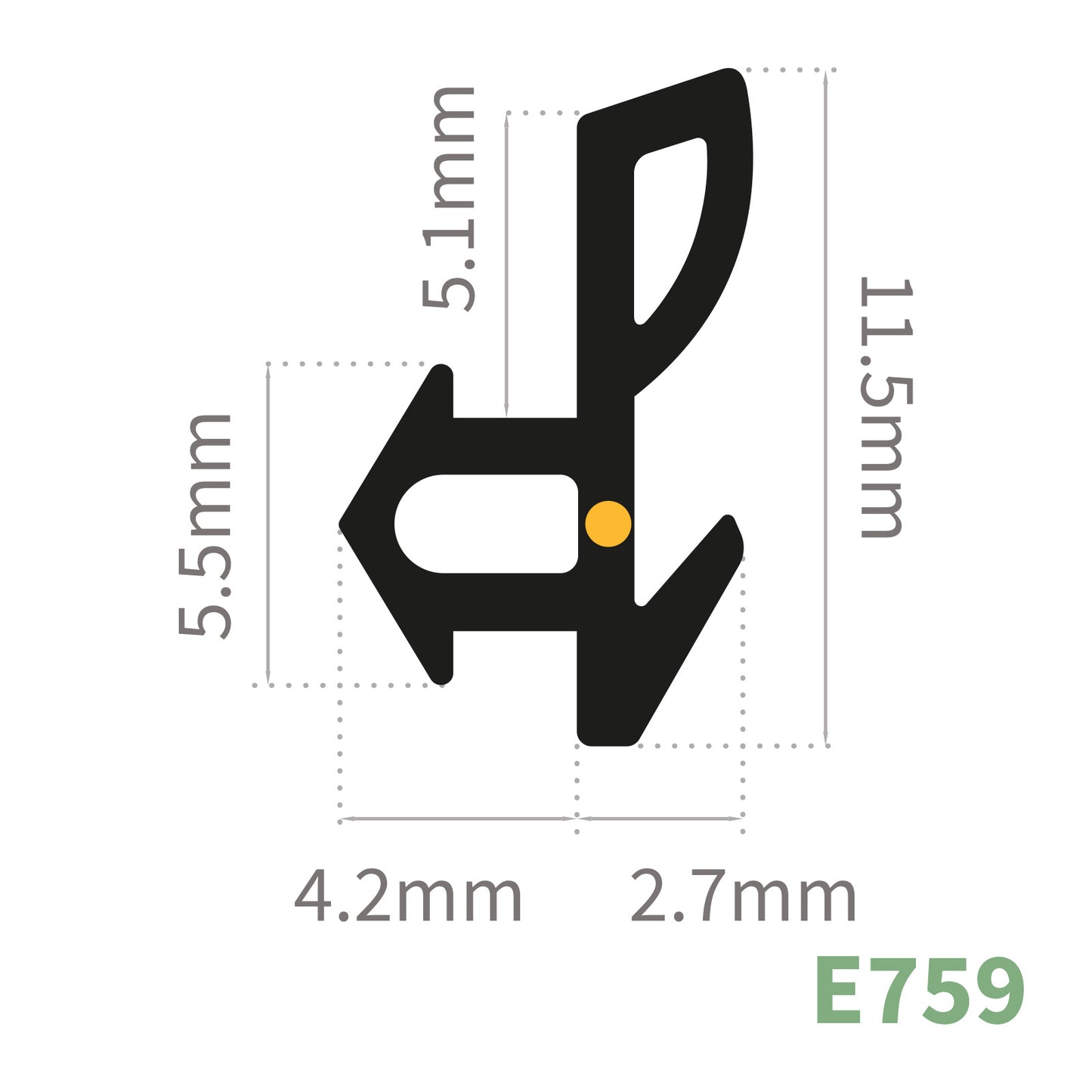 Example of Rubber Wedge & E Gasket