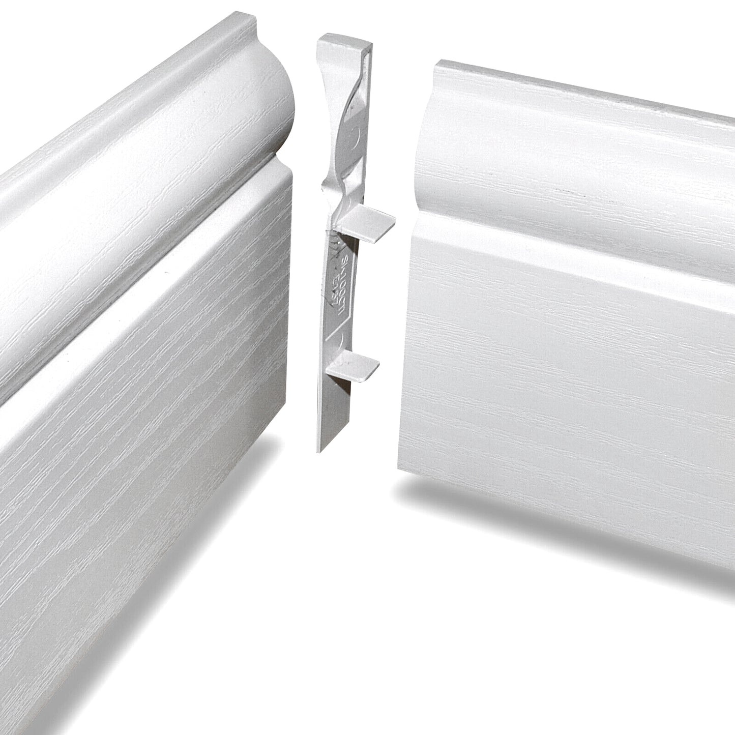 Internal Corner for 100mm Roomline Torus Plastic Skirting - White Satin Internal Corner for 100mm Roomline Torus Plastic Skirting - White Satin
