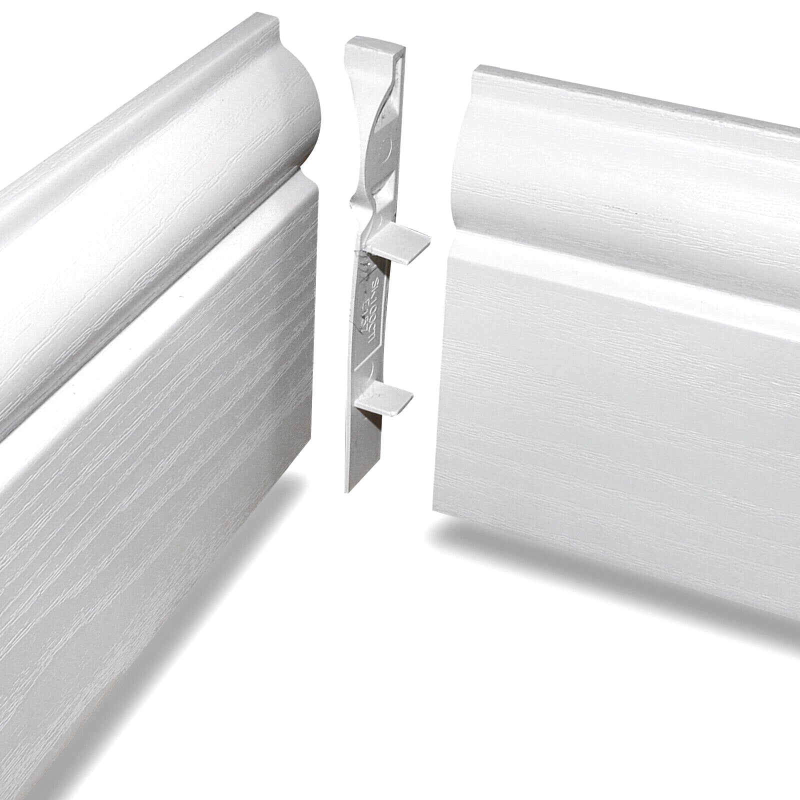 Internal Corner for 100mm Roomline Torus Plastic Skirting - White Satin Internal Corner for 100mm Roomline Torus Plastic Skirting - White Satin