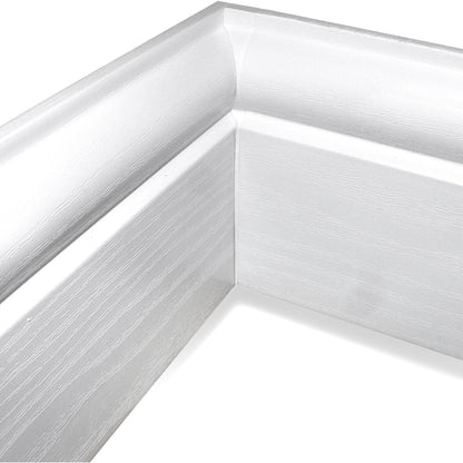 Internal Corner for 100mm Roomline Torus Plastic Skirting - White Satin Internal Corner for 100mm Roomline Torus Plastic Skirting - White Satin
