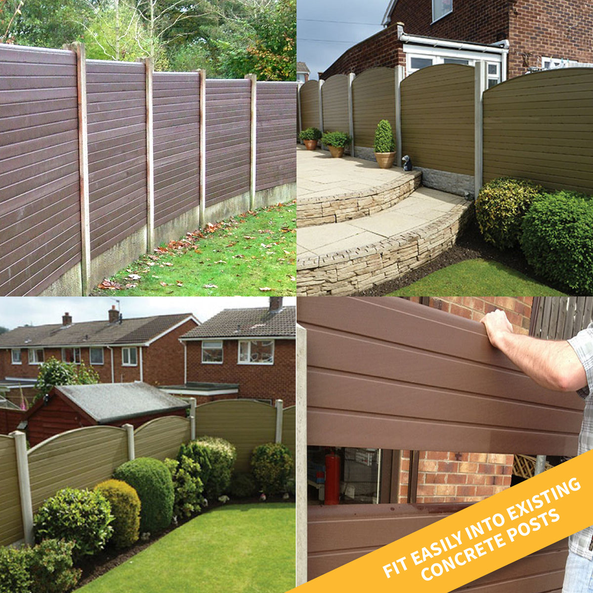 Integreated Fencing Eco Fence Composite Plastic Fencing Panel Board – Truly PVC