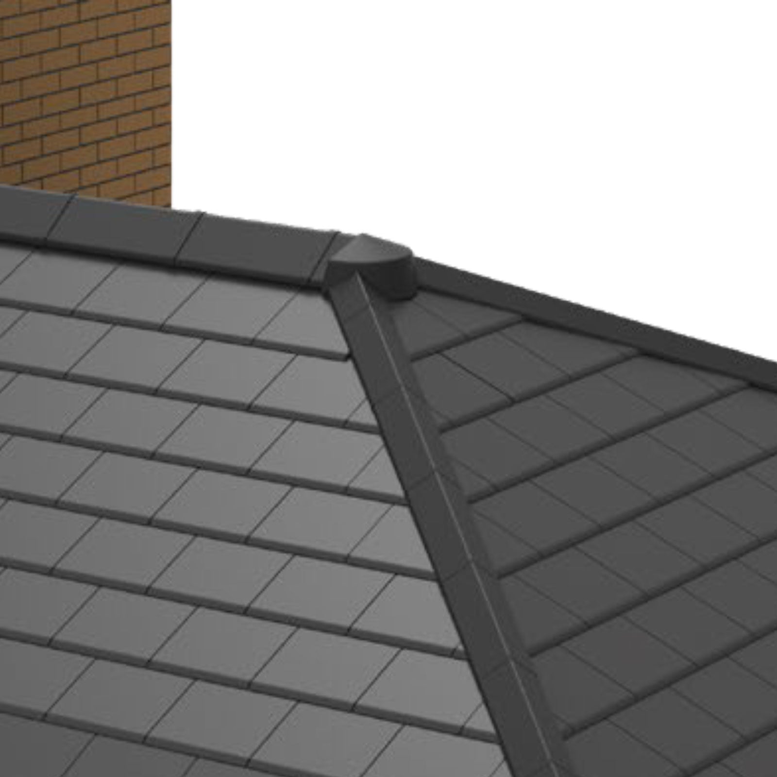 Envirotile Ridge Cap for Synthetic Plastic Roof Tile – Truly PVC