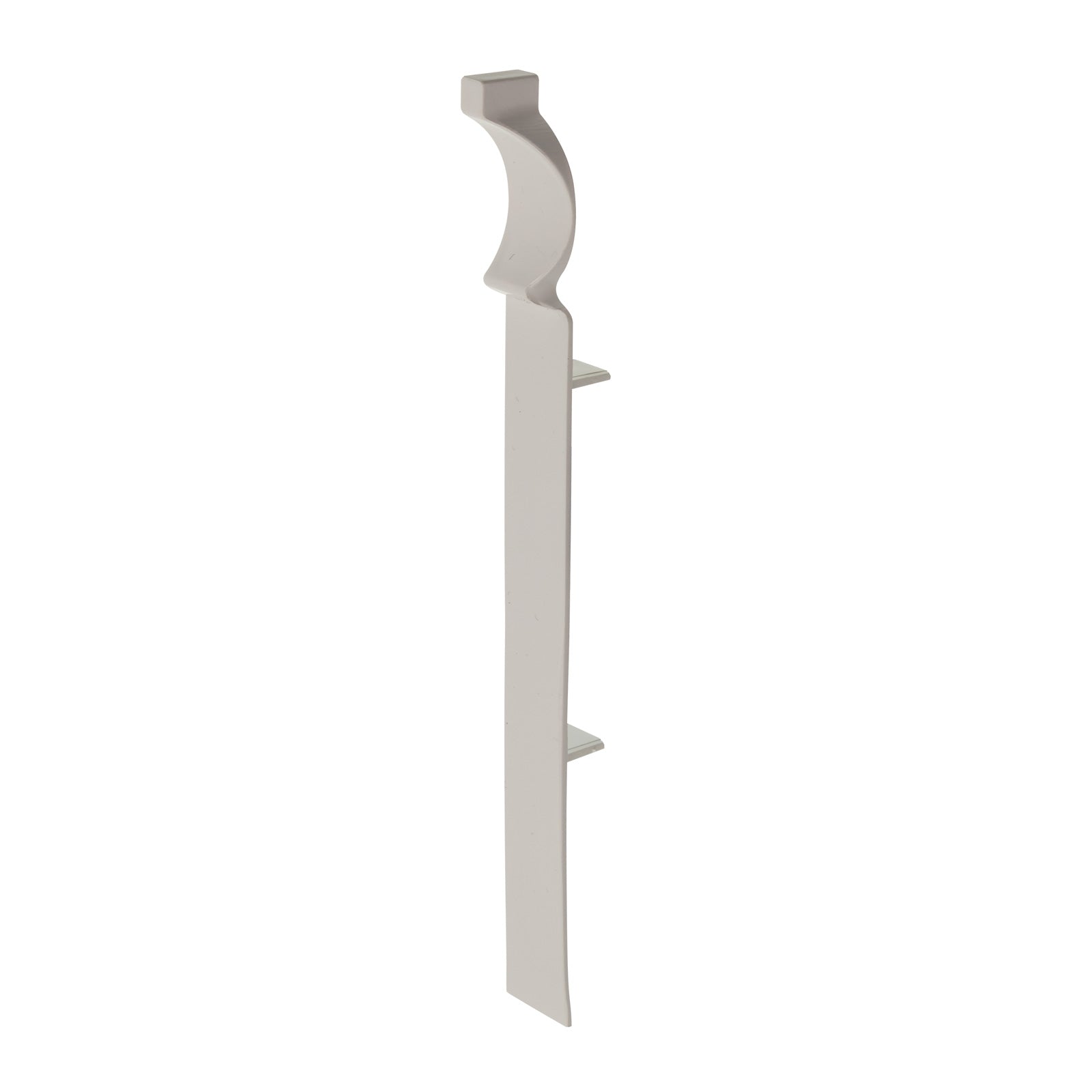 English Oak Internal Corner for 150mm Roomline Torus Plastic Skirting - White Satin