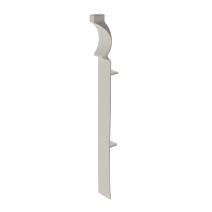 English Oak Internal Corner for 150mm Roomline Torus Plastic Skirting - White Satin