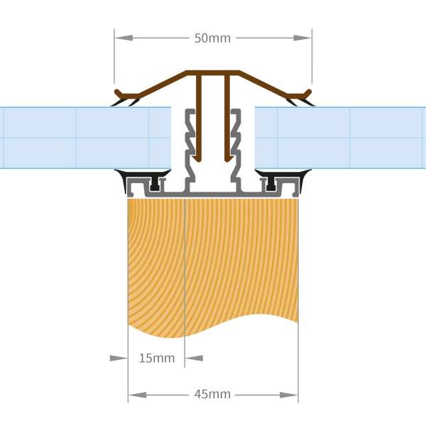 Exitex Capex Snap Down Glazing Bar Truly PVC Exitex Capex Snap Down Glazing Bar Truly PVC