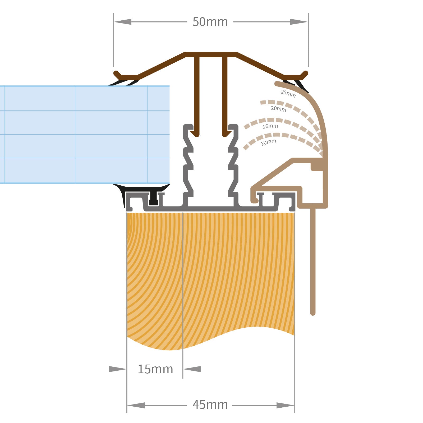 Exitex Capex Snap Down Gable Finishing Profile Truly PVC Exitex Capex Snap Down Gable Finishing Profile Truly PVC