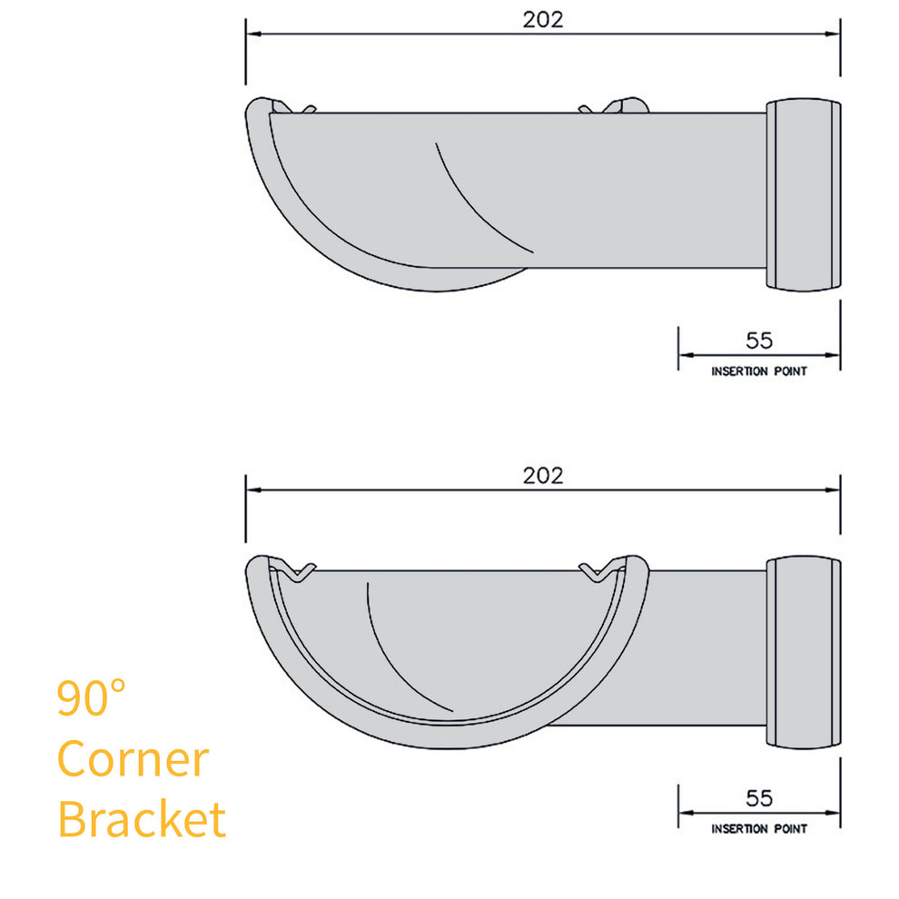 Half Round 112mm Gutter from FlowPlast – Truly PVC