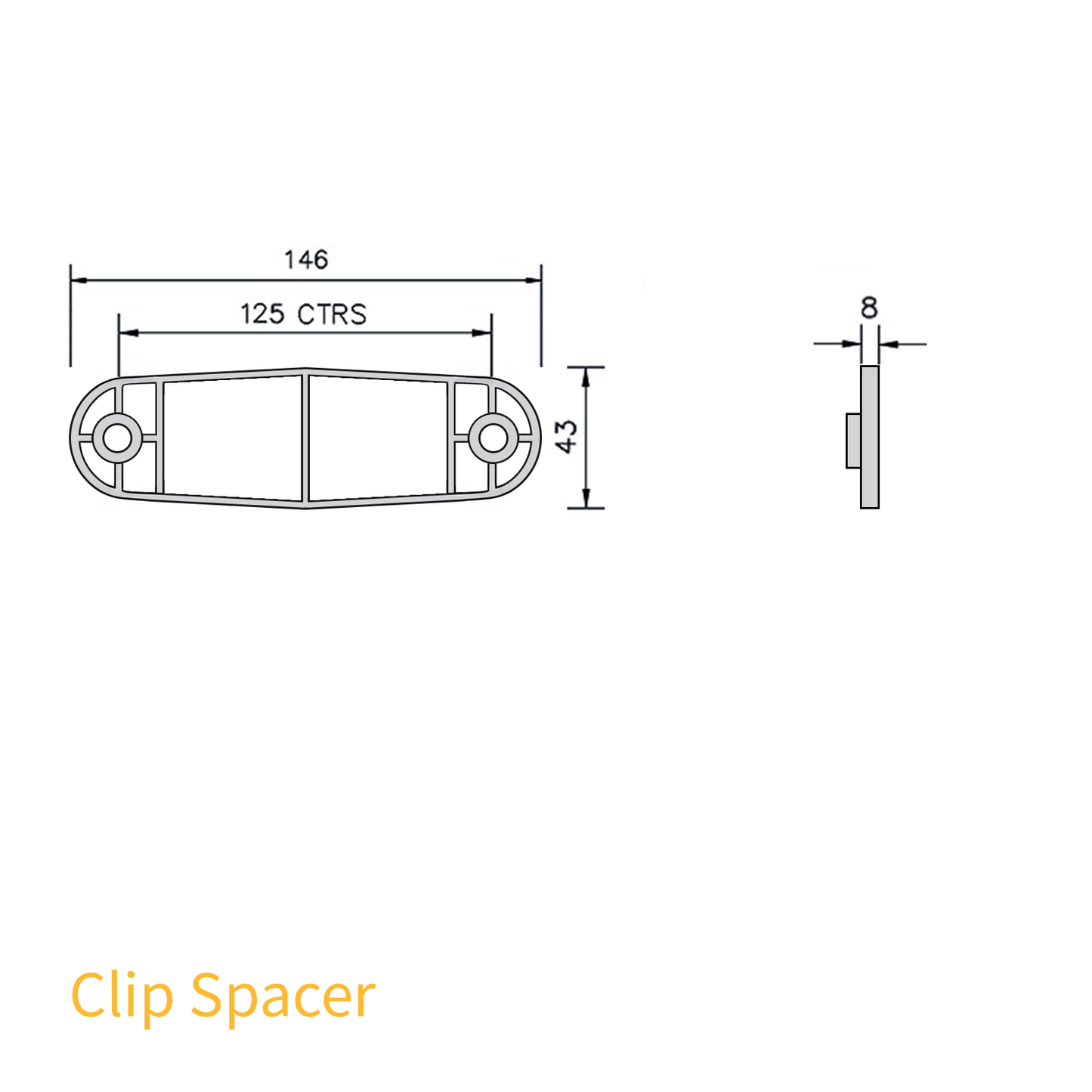 FloPlast 68mm Round Downpipe