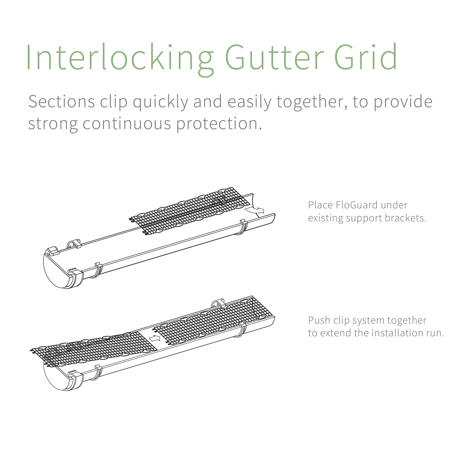 FloPlast FloGuard Gutter Grid Leaf Protection FloPlast FloGuard Gutter Grid Leaf Protection