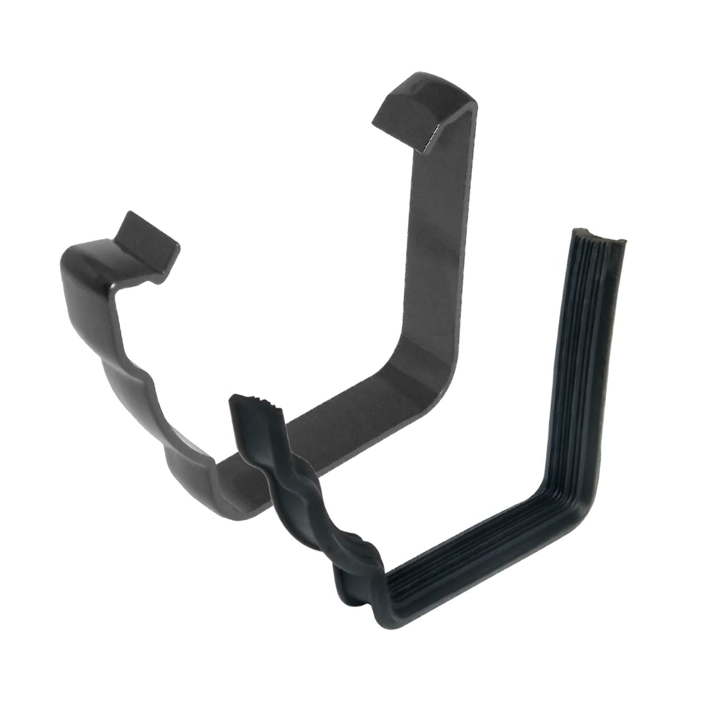 Ogee Black FloPlast Replacement Rainwater Gutter Clip & Rubber Gasket guttering System