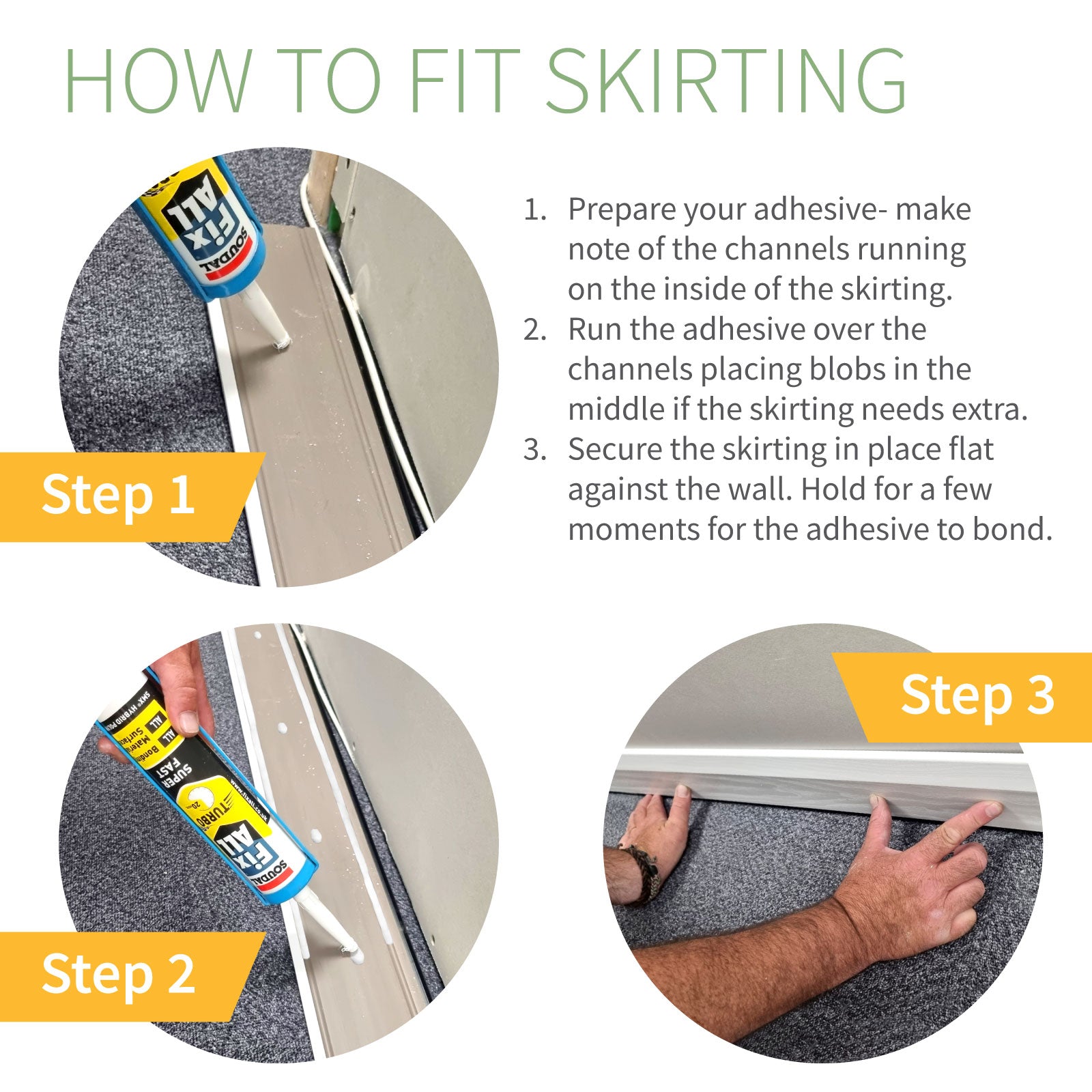 100/150mm Torus Plastic Skirting Board (5m)