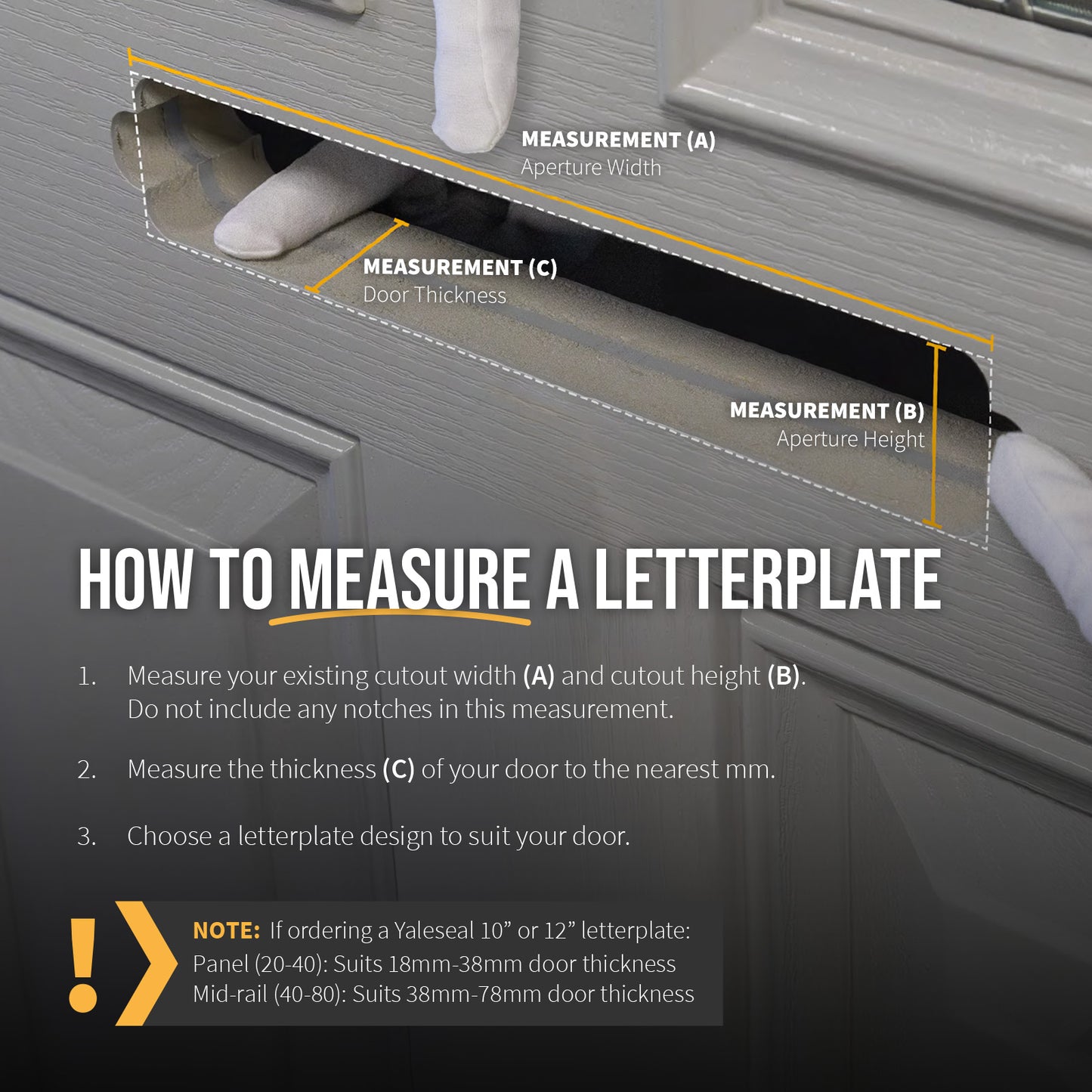 Omega Premium 12" Letterplate