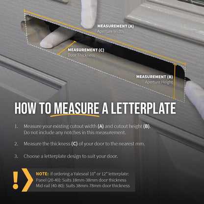 Yale Postmaster 12" Letterplate