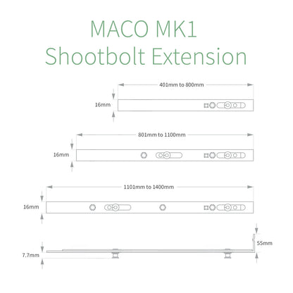MACO MK1 Shootbolt Espag Extension Rod