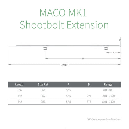 MACO MK1 Shootbolt Espag Extension Rod