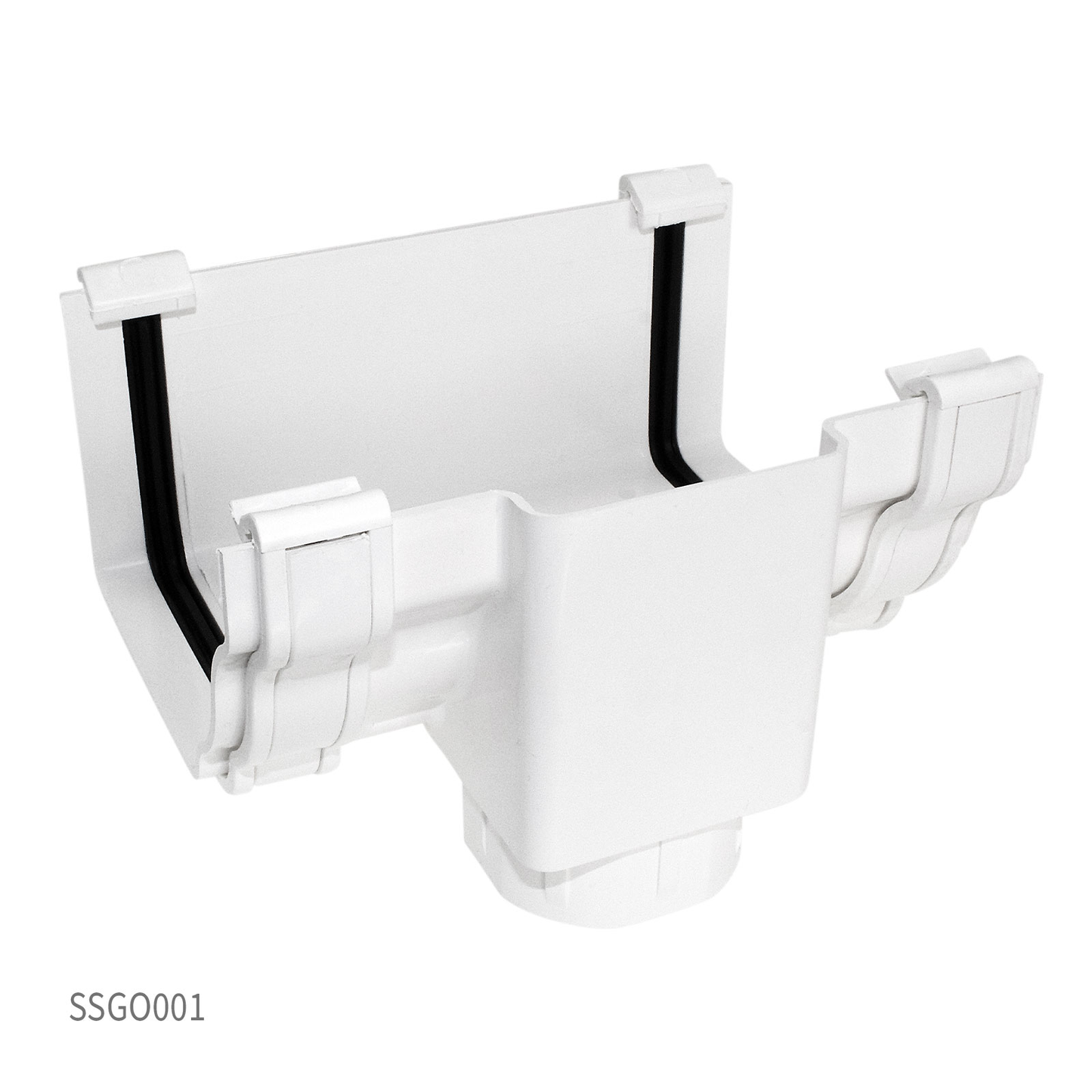 90° Internal Corner White Marley Classic Ogee Profile Gutter System for Ultraframe Conservatory Roofs and Homes