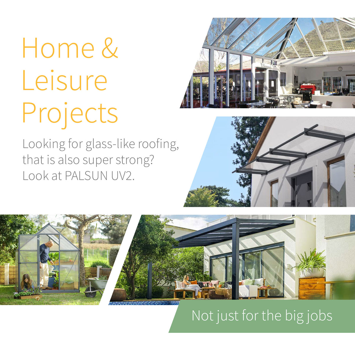 PALSUN UV2 Clear Solid Polycarbonate Flat Sheets Roofing – Truly PVC