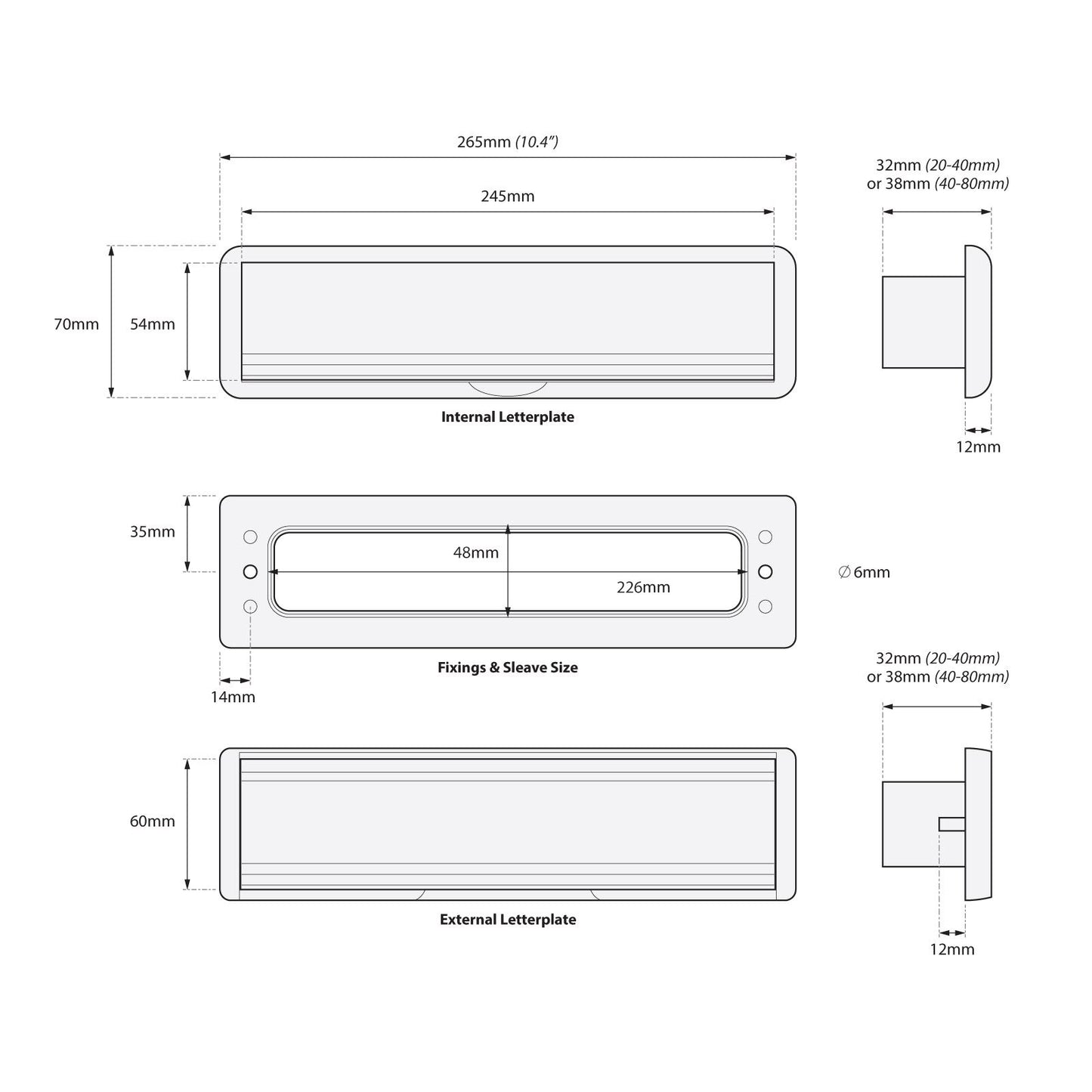 Yale Yaleseal 10" Letterplate