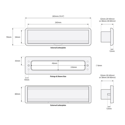 Yale Yaleseal 10" Letterplate