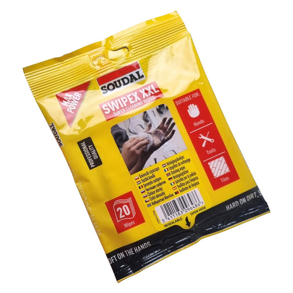 Heavy Duty Cleaning Wipes Soudal Swipex Industrial Disposable Wonder ...