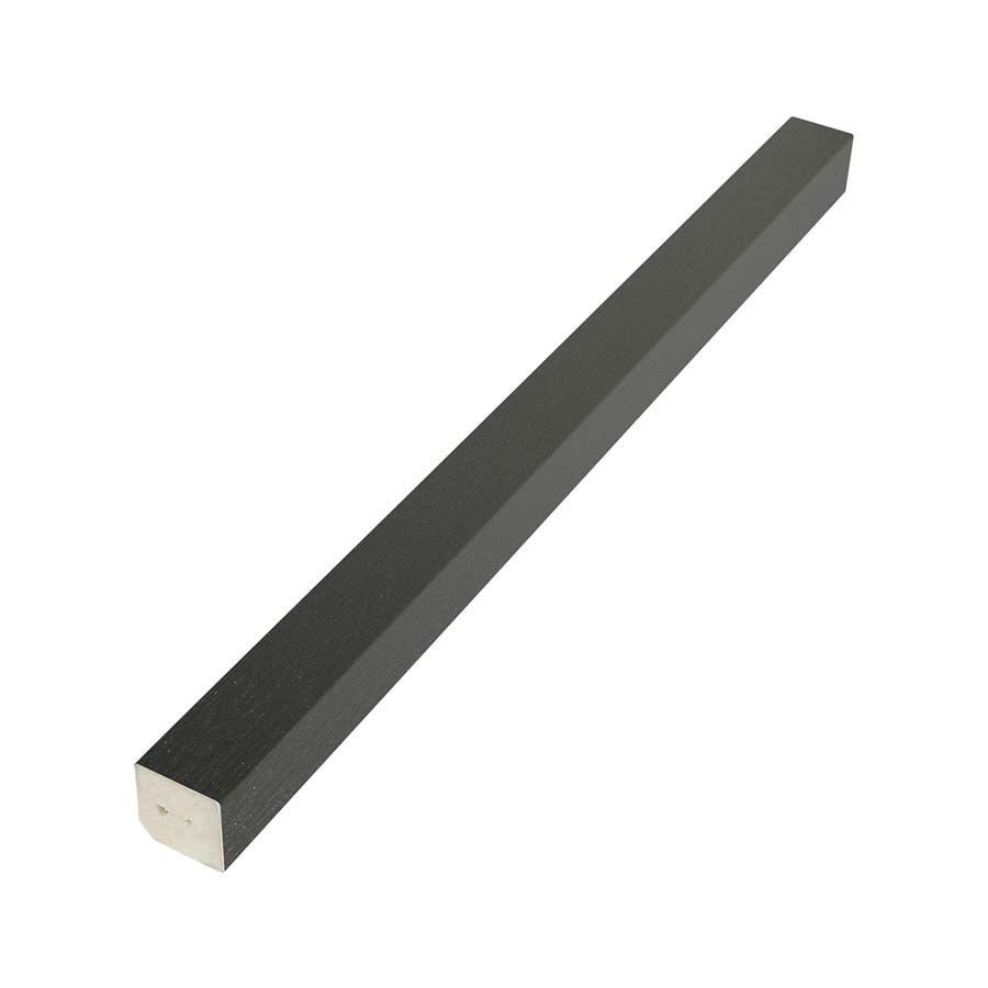 Black Ash 20mm Square Section uPVC Plastic Window Door Finishing Bead Trim