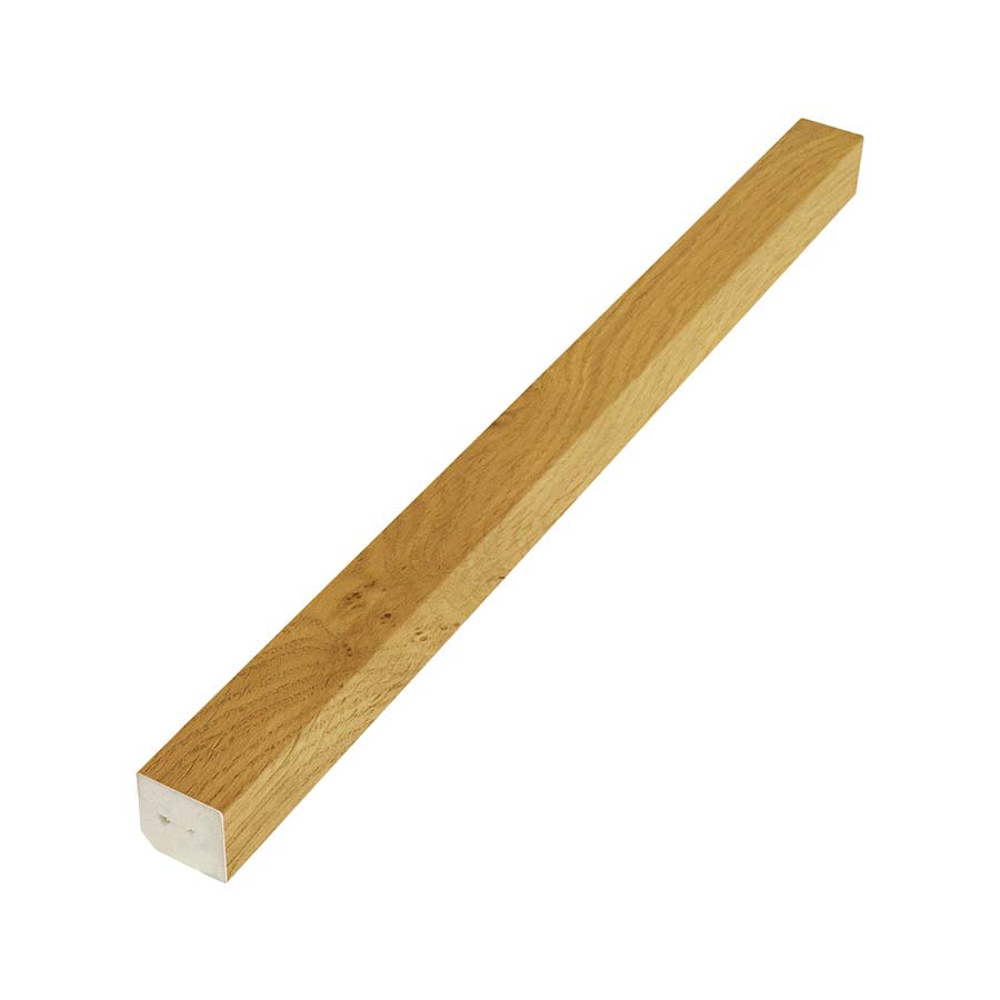 Rosewood 20mm Square Section uPVC Plastic Window Door Finishing Bead Trim
