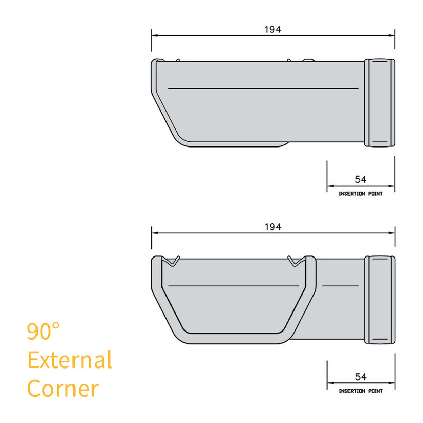 Square Line Gutter Installation FloPlast Square Line Gutter Parts – Truly PVC