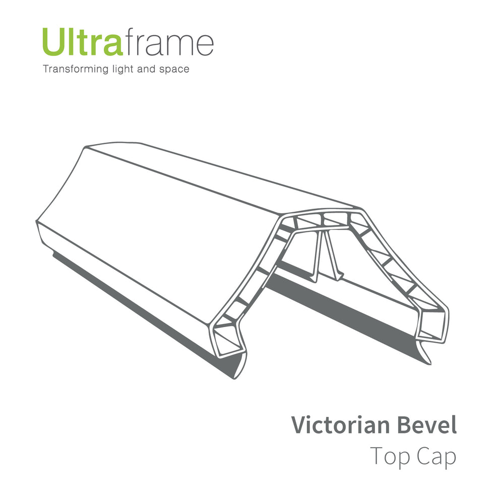 Conservatory Capping Ultraframe CAPA Transom Top Cap uPVC Conservatory Roof Spar Replacement ...
