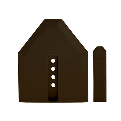 Front view of brown TruMAX Universal Conservatory Glazing Bar End Cap TruMAX Glazing Bar End Cap Conservatory Rafter Closure
