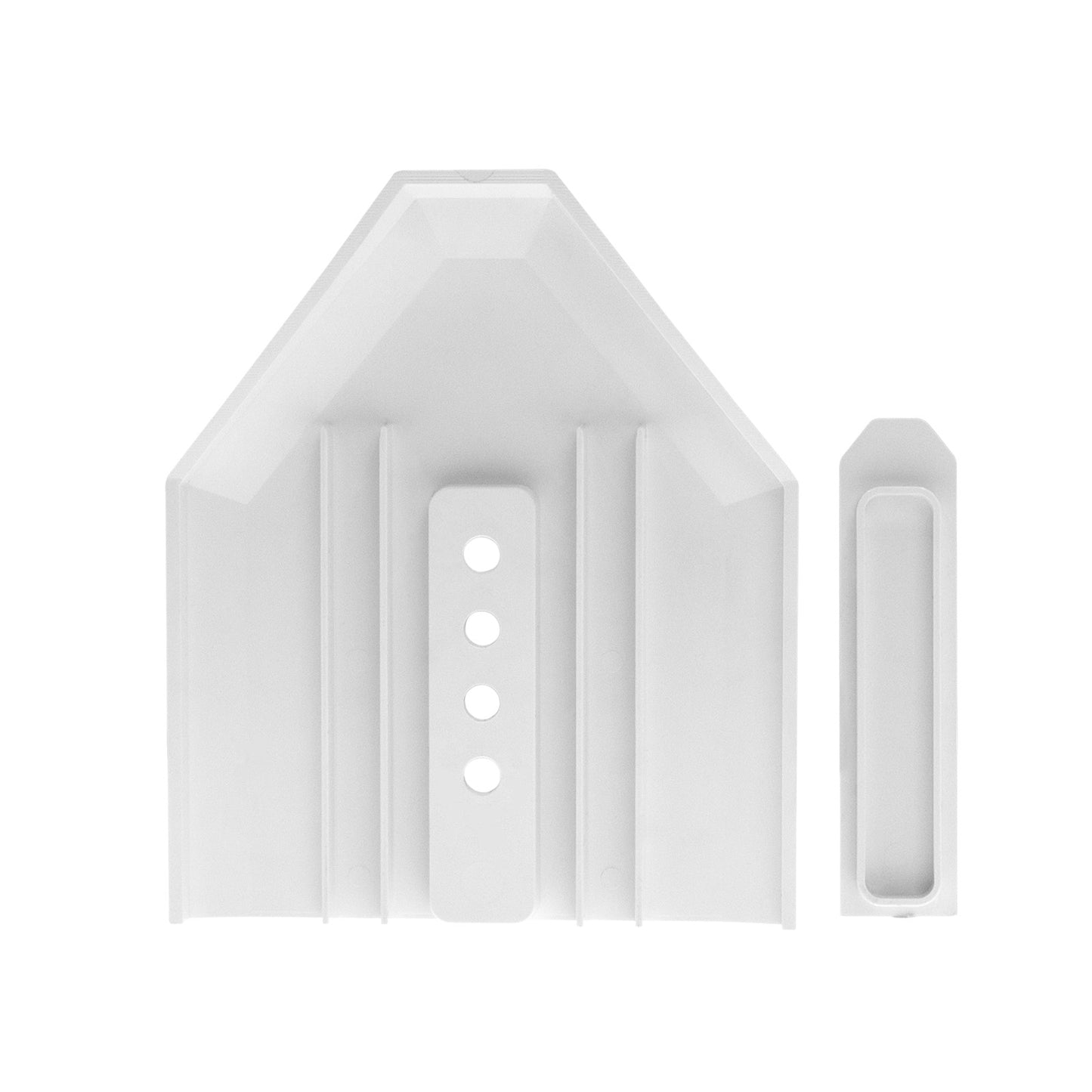 Back view of white TruMAX Universal Conservatory Glazing Bar End Cap TruMAX Glazing Bar End Cap Conservatory Rafter Closure