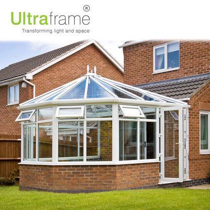 Chocolate Brown Ultraframe Conservatory Victorian End Capping