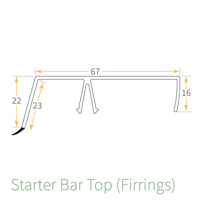 Ultralite 500 Glazing Bar Top Cap
