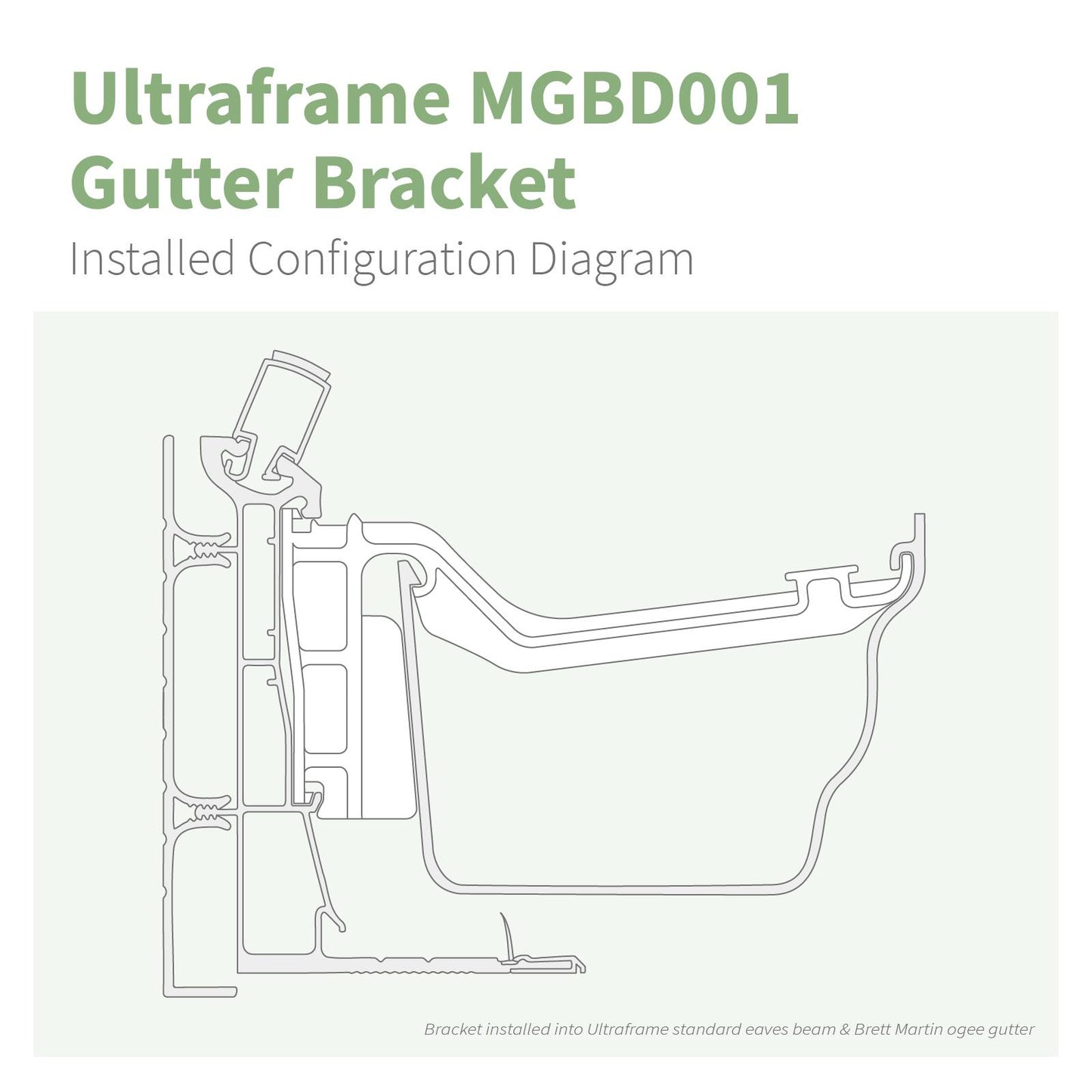 Example of Ultraframe MGBD001 Gutter Bracket (5 Pack)