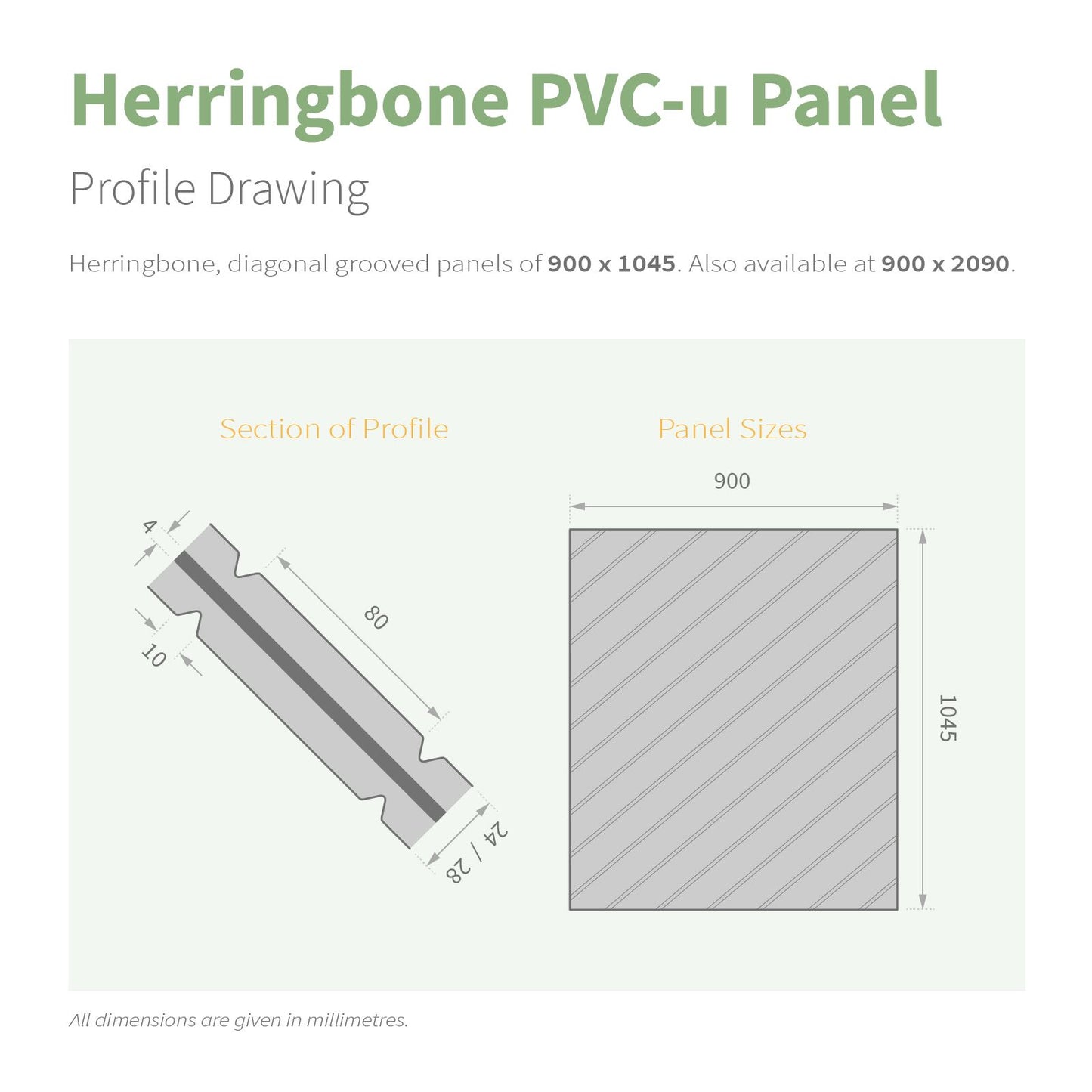 Herringbone Reinforced Door Panel