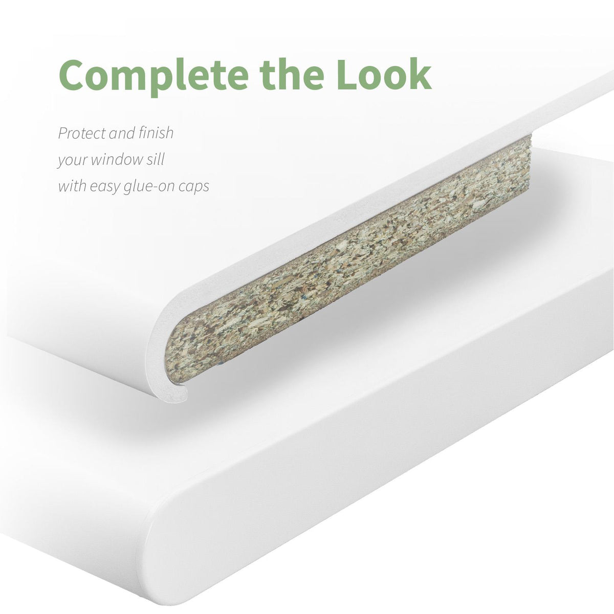 Window Cap Base Bullnose Window Board Capping Cover End Caps in White (Pair) – Truly PVC