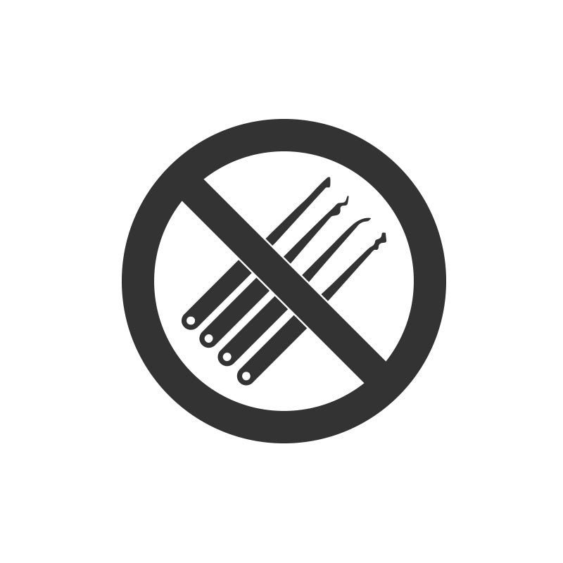 an icon showing multiple picks and rakes